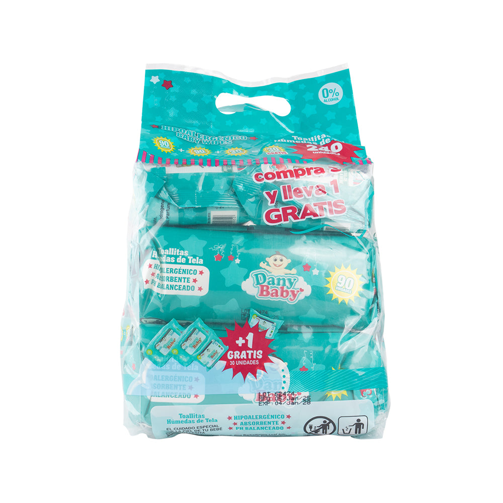 Wipes Dany Baby 4Pack